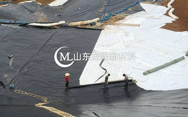 《菏澤曹縣垃圾發(fā)電廠》土工布、土工膜施工